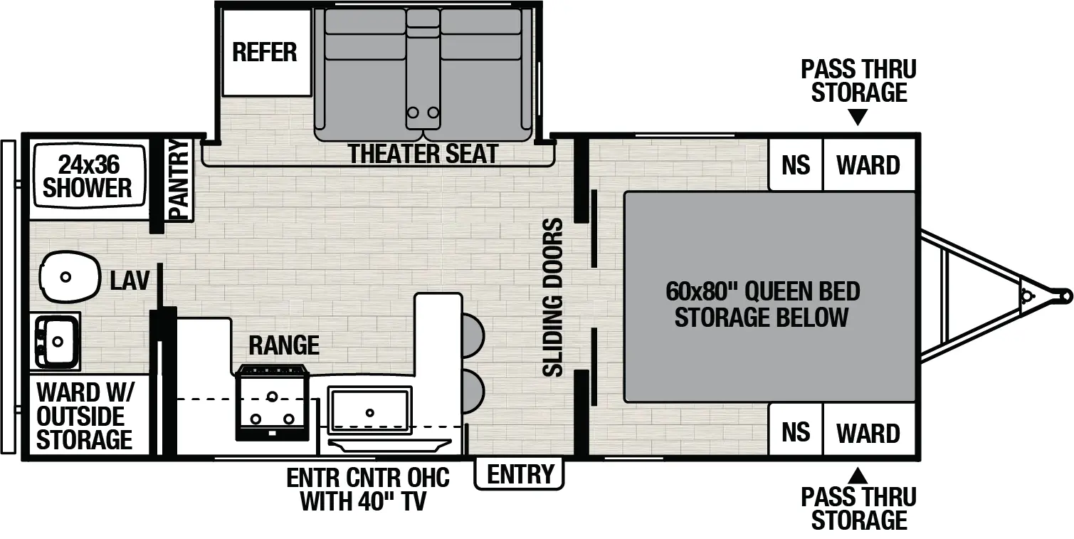 Northern Spirit 2353RB Floorplan